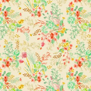 Montgomery Floral Cream Multi- Mountain Charm 16807 07